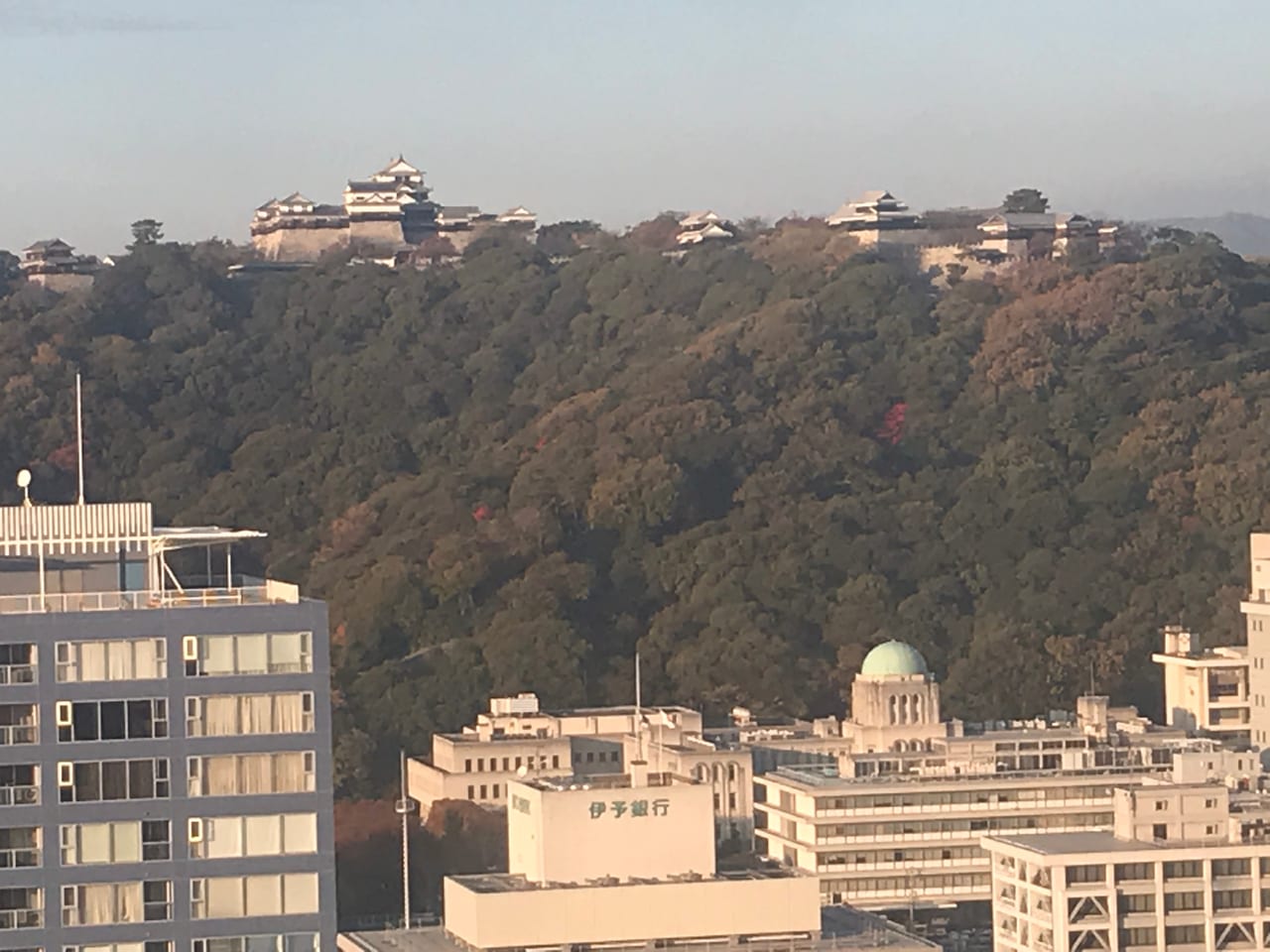 伊予鉄髙島屋の観覧車から見た松山城