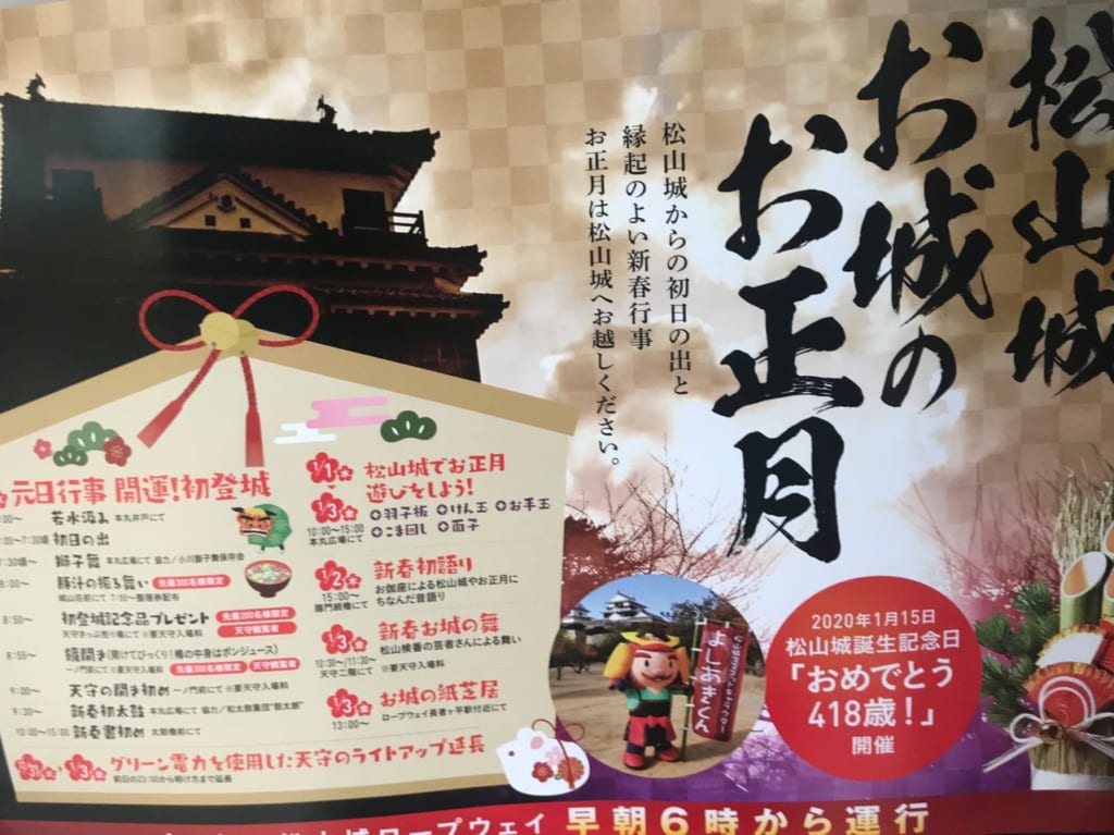 お城のお正月ポスター