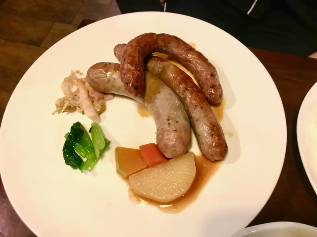 モルゲンのソーセージ定食