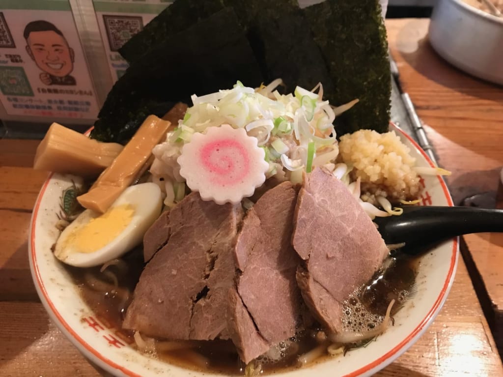 古川屋台のラーメン