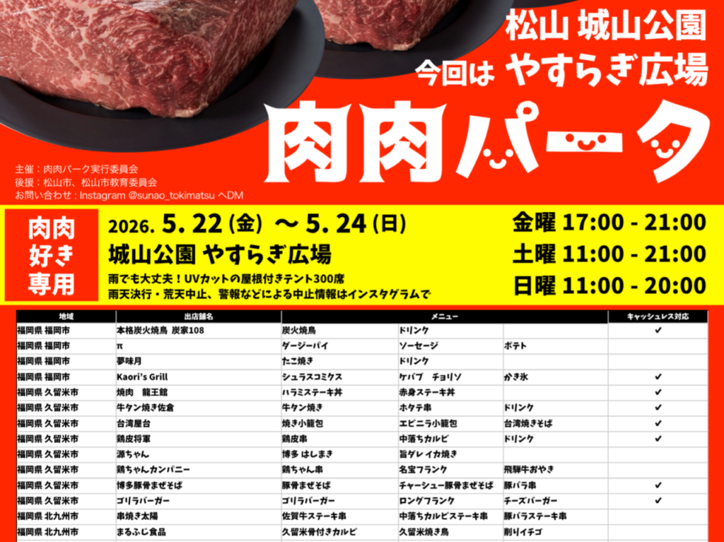 肉肉パーク2026愛媛